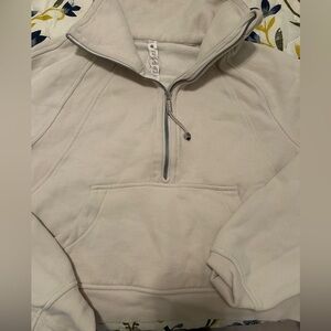 Lululemon Cream Zip-Up Hoodie. Size XS